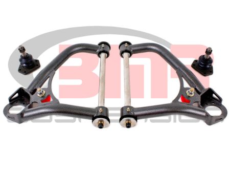 BMR 67-69 1st Gen F-Body Pro-Touring Upper A-Arms w  Tall Ball Joint (Delrin) - Black Hammertone Sale