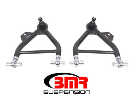 BMR 79-93 Mustang Lower A-Arm (Coilover Only) w  Adj. Rod End and STD. Ball Joint - Black Hammertone For Discount