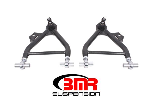 BMR 79-93 Mustang Lower A-Arm (Coilover Only) w  Adj. Rod End and STD. Ball Joint - Black Hammertone For Discount