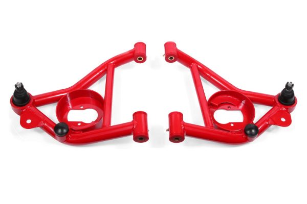 BMR 78-87 G-Body Non-Adj. Lower A-Arms (Polyurethane) - Red Online