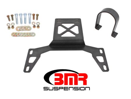 BMR 07-14 Shelby GT500 Front Driveshaft Safety Loop - Black Hammertone Hot on Sale