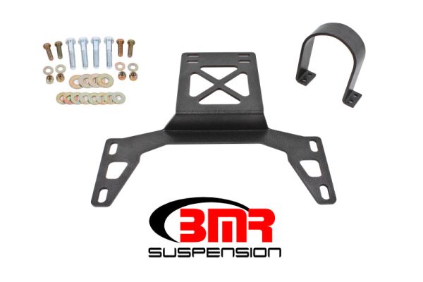 BMR 07-14 Shelby GT500 Front Driveshaft Safety Loop - Black Hammertone Hot on Sale