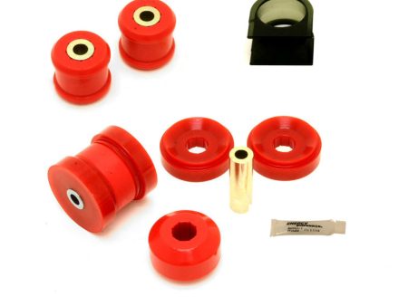 BMR 10-15 5th Gen Camaro Front Suspension Bushing Kit (BK008 BK018 BK019) - Black Red Discount