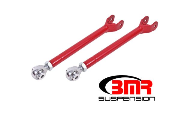 BMR 08-17 Challenger Lower Trailing Arms w  Single Adj. Rod Ends - Red Online Hot Sale