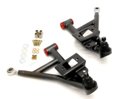 BMR 93-02 F-Body Adj. Lower A-Arms Poly Rod End Combo - Black Hammertone Online Sale