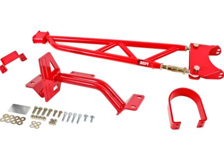 BMR 93-02 F-Body w  DSL Torque Arm Tunnel Mount (For Long Tube Headers) - Red Hot on Sale