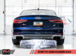 AWE Tuning Audi B9 S5 Coupe 3.0T Track Edition Exhaust - Diamond Black Tips (102mm) Hot on Sale