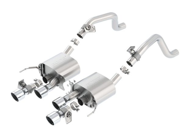 Borla 14-15 Chevy Corvette C7 6.2L RWD w AFM &NPP S-Type Dual Round Rolled Center Rear Exit Exhaust Online now