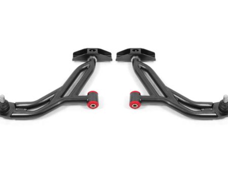 BMR Suspension 05-14 Ford Mustang Lower A-Arms - Black Hammertone - Non-Adjustable Sale