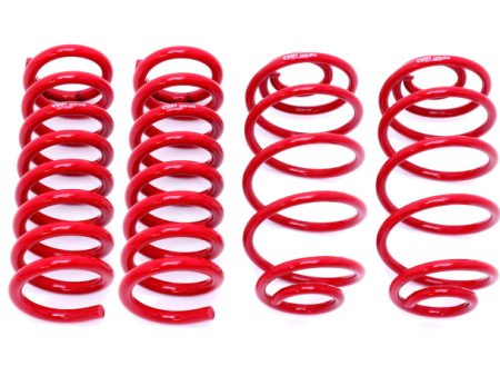 BMR 67-72 A-Body Lowering Spring Kit (Set Of 4) - Red Hot on Sale