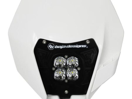 Baja Designs 14-16 KTM Headlight Kit DC w Headlight Shell White Squadron Sport For Discount