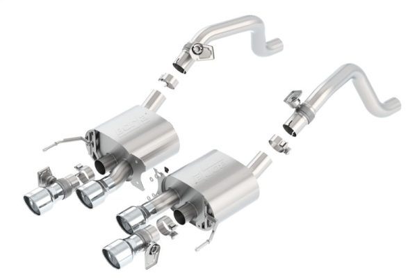 Borla 2014 Chevrolet Corvette C7 6.2L 8cyl S Type Exhaust w  NPP Dual Mode (rear section only) Discount