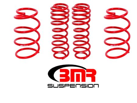 BMR 07-14 Shelby GT500 Drag Lowering Springs (Set Of 4) - Red Online Sale