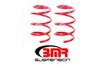 BMR 07-14 Shelby GT500 Front Handling Version Lowering Springs - Red Online Sale