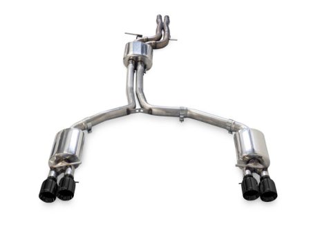 AWE Tuning Audi C7 A7 3.0T Touring Edition Exhaust - Quad Outlet Diamond Black Tips Hot on Sale