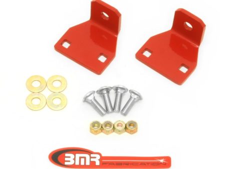 BMR 10-11 5th Gen Camaro Rear Lower Control Arm End Link Mounting Brace - Red Fashion