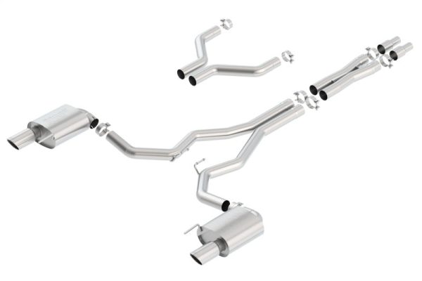 Borla S-Type Cat-Back 15-17 Ford Mustang GT 5.0L V8 MT AT 3in pipe 4in tip Online