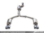 AWE Tuning Audi C7.5 A6 3.0T Touring Edition Exhaust - Quad Outlet Diamond Black Tips Online now