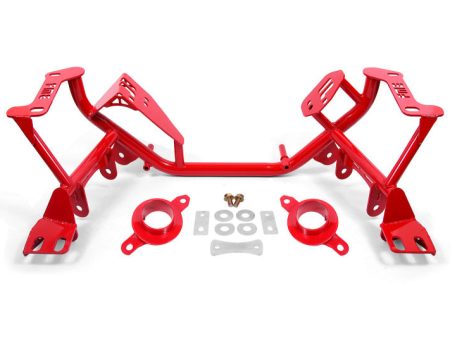 BMR 79-95 Ford Mustang K-Member Standard Version w Spring Perches - Red Fashion