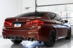 AWE Tuning 18-19 BMW F90 M5 SwitchPatch Cat-Back Exhaust- Black Diamond Tips Hot on Sale