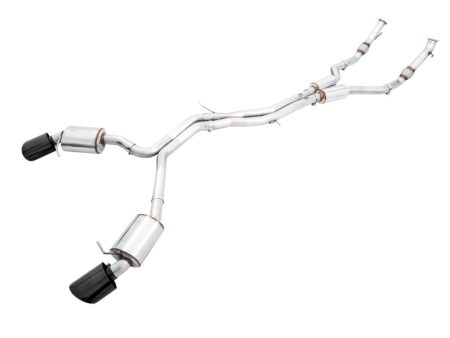 AWE Tuning Audi B9 RS 5 2.9L (Res.For Performance Cat) Touring Edition Exhaust w  Diamond Black Tips Supply