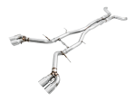 AWE Tuning 16-19 Chevy Camaro SS Resonated Cat-Back Exhaust -Track Edition (Quad Chrome Silver Tips) For Discount