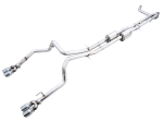 AWE Tuning 4th Gen GM 1500 6.2L 0FG Catback Split Rear Exit (w  Bumper Cutouts) - Quad Chrome Tips Discount