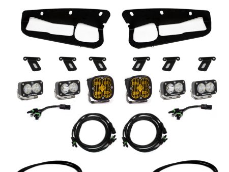 Baja Designs 2021+ Ford Bronco Amber SAE Fog Pocket Kit w Upfitter on Sale