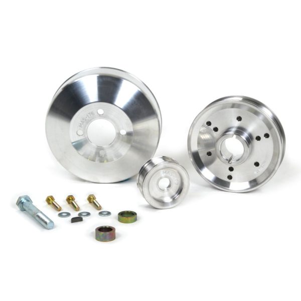 BBK 96-01 Mustang 4.6 GT Cobra Underdrive Pulley Kit - Lightweight CNC Billet Aluminum (3pc) Discount