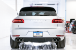 AWE Tuning Porsche Macan Touring Edition Exhaust System - Chrome Silver 102mm Tips For Sale