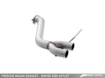 AWE Tuning Porsche Macan Track Edition Exhaust System - Diamond Black 102mm Tips Online Sale