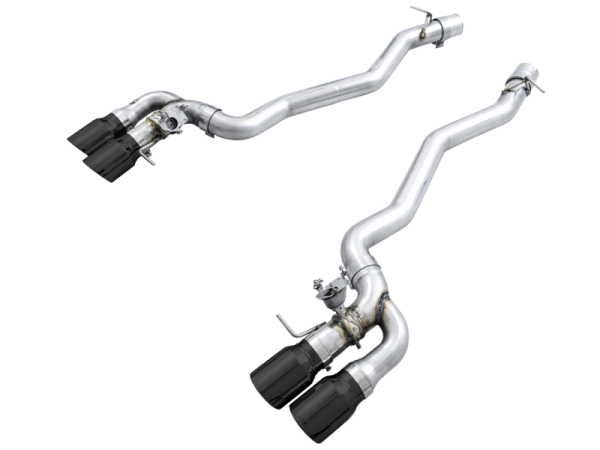 AWE Tuning 18-19 BMW M5 (F90) 4.4T AWD Cat-back Exhaust - Track Edition (Diamond Black Tips) Online Sale