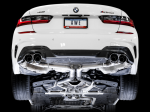 AWE Tuning 2019+ BMW M340i (G20) Track Edition Exhaust - Quad Chrome Silver Tips Fashion