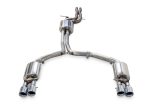 AWE Tuning Audi C7 A7 3.0T Touring Edition Exhaust - Quad Outlet Chrome Silver Tips Online now