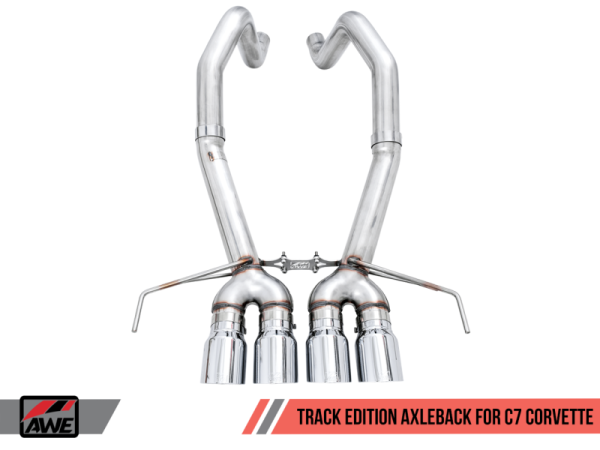 AWE Tuning 14-19 Chevy Corvette C7 Z06 ZR1 (w AFM) Track Edition Axle-Back Exhaust w Chrome Tips Online