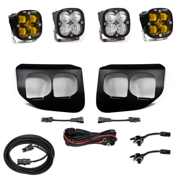 Baja Designs Ford Super Duty (20-On) Fog Lights Dual FPK Amber SAE Pro DC Baja Designs on Sale