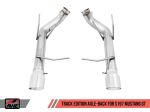 AWE Tuning S197 Mustang GT Axle-back Exhaust - Track Edition (Chrome Silver Tips) Online now