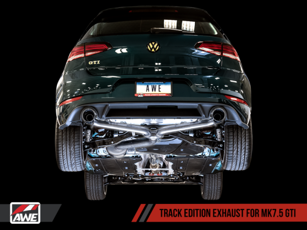 AWE Tuning Volkswagen GTI MK7.5 2.0T Track Edition Exhaust w Diamond Black Tips 102mm Supply