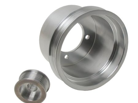 BBK 94-98 Mustang 3.8 V6 Underdrive Pulley Kit - Lightweight CNC Billet Aluminum (2pc) Online