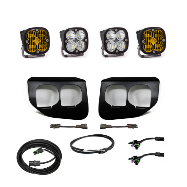 Baja Designs  Ford Super Duty (20-On) Fog Lights FPK Amber SAE Pro DC Baja Designs w Upfitter Fashion