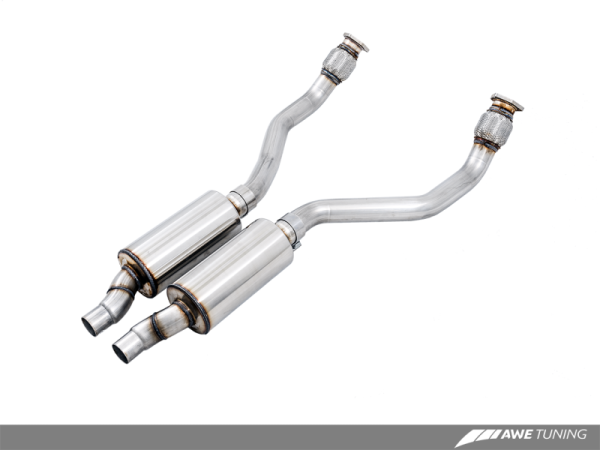 AWE Tuning Audi B8 4.2L Non-Resonated Downpipes for RS5 Fashion