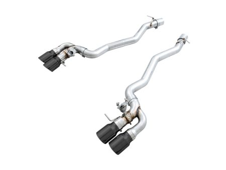 AWE Tuning 18-19 BMW M5 (F90) 4.4T AWD SwitchPath Axle-back Exhaust - Diamond Black Tips Online Sale