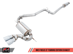 AWE Tuning Ford Focus ST Touring Edition Cat-back Exhaust - Resonated - Chrome Silver Tips Sale