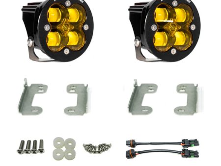 Baja Designs 18-20 Jeep JL Fog Pocket Kit For Wrangler JL Sahara Squadron Amber Lens SAE FPK Online now