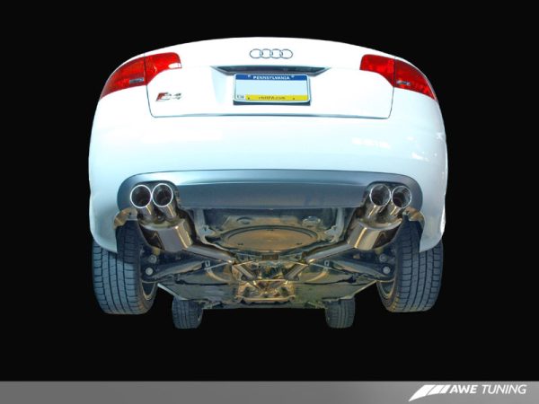 AWE Tuning Audi B7 S4 Touring Edition Exhaust - Polished Silver Tips Hot on Sale