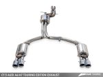 AWE Tuning Audi C7.5 A6 3.0T Touring Edition Exhaust - Quad Outlet Chrome Silver Tips For Discount