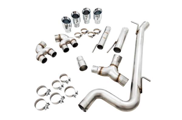 AWE Tuning Mk7 Golf R Track Edition Exhaust w Chrome Silver Tips 102mm Online Sale