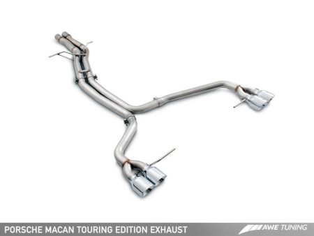 AWE Tuning Porsche Macan Touring Edition Exhaust System - Diamond Black 102mm Tips Supply