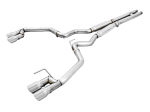 AWE Tuning 2018+ Ford Mustang GT (S550) Cat-back Exhaust - Track Edition (Quad Chrome Silver Tips) Online now