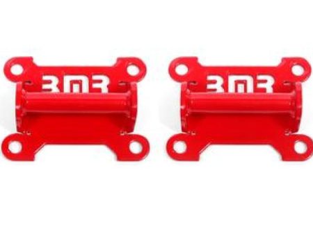 BMR 98-02 Chevrolet Camaro Motor Mount Kit (Solid Steel) - Red Supply